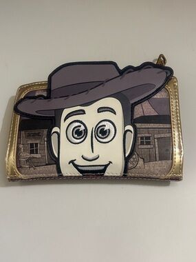 Loungefly Toy Story woody Wallet with Gold Trim